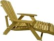 Bear Chair Outdoor Adjustable Adirondack Lounge - Pine