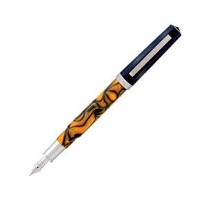 Omas Bologna Orange Blue Fountain Pen