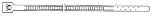 3M Miniature Cable Tie 06224, Natural, 4 in