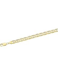 14K Yellow Gold Anchor Chain Bracelet 8.5 Inch