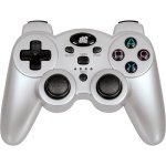 New Dreamgear Radium Wireless Controller Ps3 Silver Turbo Function Ergonomic Design Metallic Paint