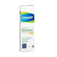 Cetaphil Daily Facial Moisturizer with Sunscreen, SPF 50+, 1.7 Fluid Ounce (Pack of 3)