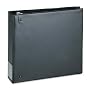 CD/DVD Ring Binder Kit, "D" Ring, 2" Capacity, Black