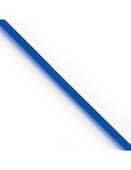 Genuine IceCarats Designer Jewelry Gift 14K 3Mm 18In Cobalt Rubber Cord Necklace In 18.00 Inch