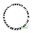 Animal Print Steering Wheel Cover - Zebra