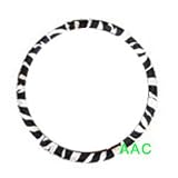 Animal Print Steering Wheel Cover - Zebra