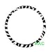 Animal Print Steering Wheel Cover - Zebra