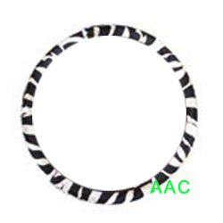 Animal Print Steering Wheel Cover - Zebra