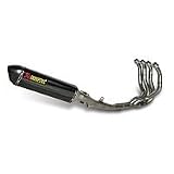 07-08 KAWASAKI Z1000: AKRAPOVIC EVOLUTION FULL SYSTEM EXHAUST - CARBON FIBER SINGLE