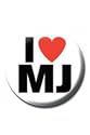 Michael Jackson I Love Michael Jackson Metal Pin Badge