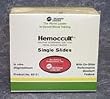 Beckman Hemoccult Single 100 Slides Developer Applicator Sticks F/Fecal Bld Testing - Box of 100