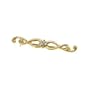 .08 CT TW 14K Yellow Gold Diamond Brooch