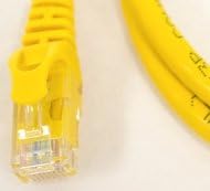 Network Cables Online-Yellow 100ft "Ferari Style" CAT6 Network Patch Cable