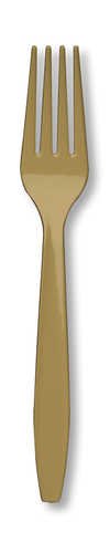 Glittering Gold Cutlery (Prem) (12pks Case)