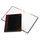 Boorum & Pease 38-150-J Record/account book, black/red cover, journal rule, 9-5/8 x 7-5/8, 150 pages