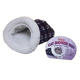 Mikki Cat Bed Snoozer Blue Warm Fleece Bed