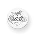 Sterling Silver Baltimore Orioles Logo On Disc title=