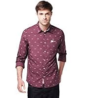 North Coast Pure Cotton Slim Fit Bicycle Print Shirt