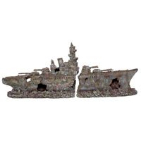 OSI Marine Lab 2 part Battleship Aquarium Ornament