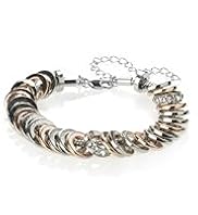 Autograph Mixed Metal Disc Diamanté Bracelet