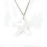 Swarovski Crystal Starfish Pendant on Sterling Silver chain - Crystal Clear