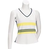 Bolle Tennis Sunflower Striped Sleeveless (COLOR: White/Navy, SIZE:Extra Large)