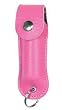 Crime Halter Keychain Red Pepper Spray - 1/2 oz - Pink Soft Case