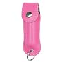 Crime Halter Keychain Red Pepper Spray - 1/2 oz - Pink Soft Case
