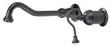 Belle Foret Above Counter Wall Faucet Tumbled Bronze
