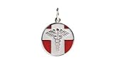 American Medical ID Sterling Vintage Charm Medical ID Necklace with 20