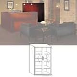 Wall Storage Cabinet Doors, Sierra Cherry, 36w x 68h, 2 Doors/Set (TIFVC68WCRY)