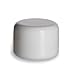 Nakpunar 12 Pcs Double Wall Plastic Jars with Dome Lid - Made in the USA (1/2 oz, White)