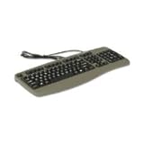 Pewter-Colored Standard-Size Computer Keyboard