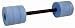 This 25" version of the water dumbbell features triple floats at each end. Provides stable, secure buoyancy for added support and resistance. Not adjustable. Nonabrasive closed-cell foam. Won't chip or absorb water. Blue. 25". The web image is for your reference.