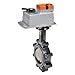 F6100HD+DRCX120-3 Butterfly Valve | 4" | 2 Way | 600 Cv | w/Non-Spring | 120V | Floating Point