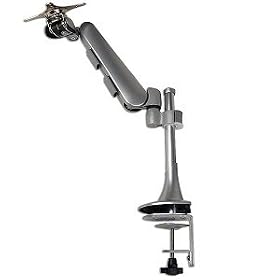 10- 24 DLB872 Flip Down and Swivel Desk Mount LCD Monitor Arm (Silver) by Generic