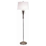 Trend Lighting TF5755 2 Light Sinatra Floor Lamp, Dark Walnut
