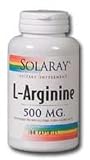 L-Arginine Free-Form 100 Caps, 500 mg - BluebonnetSolaray