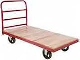 Akro-Mils Platform Truck - Series 2 - 24 x 48 in. Wooden Deck - 6 in. Mold-on Rubber Casters