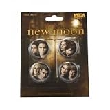 Twilight Saga: New Moon 4 Piece Button Set Cullen Family