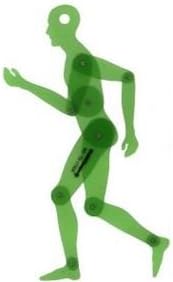 HUMAN FIGURE TEMPLATE POSTIONABLE DRAWING FIGURE SMALL