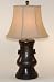 Bronze Metal Oval Table Lamp