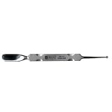 MEHAZ 022 9mm Pusher & Curette 5 ½ inch Stainless Steel Cuticle Pusher & Cleaner (Model: MC0022)