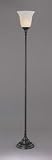Toltec Lighting - Jazz with Amber Marble Glass Floor Lamp 37-BRZ-60713