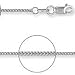 Jewelco London 9ct Solid white gold traditional Pendant Curb chain Necklace . Click Here for Dimensions and Weights.