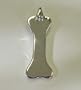 Silver Bones Sterling Silver Vertical Bone Dog ID Tag ... Small