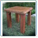 Teak Wood Ranch House End Table