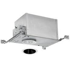 4-inch Low-Voltage Recessed Lighting Kit with Black Cone by Juno