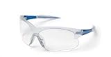 CREWS #DC220 SMALL DEUCE SAFETY GLASS BLUE TEMPLE CLEAR LENS
