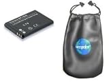 Amsahr - Digital Replacement Battery For Specific Digital Camera And Camcorder Models / Compatible With Kyocera Bp760, Contax I4R, I4Rb, I4Rbk, I4R-Bk, I4Rb, I4Rbk, I4R, I4Rbk - Includes Leatherette Camera / Lens Accessories Pouch